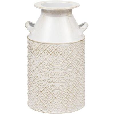 Non communiqué Atmosphera Créateur d'intérieur - Pot à Lait en Métal "Tino" 31cm Blanc Blanc - Publicité Non communiqué Atmosphera Créateur d'intérieur - Pot à Lait en Métal "Tino" 31cm Blanc Blanc - Publicité