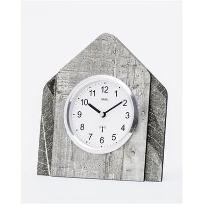 AMS F5168 - Horloge de table en bois - Fabriqué en Allemagne - Publicité AMS F5168 - Horloge de table en bois - Fabriqué en Allemagne - Publicité