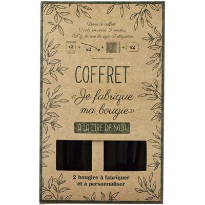 Set 2 bougies The Home Deco Factory Cire de Soja Marron - Publicité Set 2 bougies The Home Deco Factory Cire de Soja Marron - Publicité