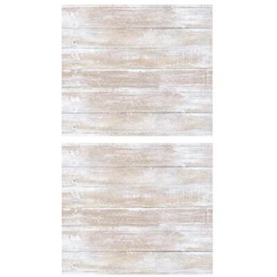 Paris Prix Stick'N Look - Lot de 2 Stickers Muraux Bois 70x80cm Blanc Blanc - Publicité Paris Prix Stick'N Look - Lot de 2 Stickers Muraux Bois 70x80cm Blanc Blanc - Publicité