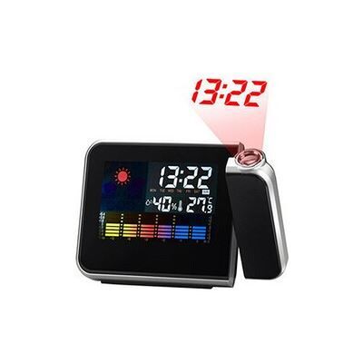 Non communiqué Lcd projection numérique météo snooze réveil led rétro-éclairage couleur affichage - noir Noir - Publicité Non communiqué Lcd projection numérique météo snooze réveil led rétro-éclairage couleur affichage - noir Noir - Publicité