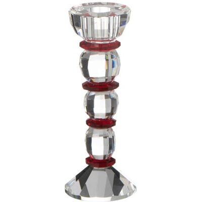 Non communiqué Chandelier Design en Cristal "Annie" 18cm Transparent & Rouge - Publicité Non communiqué Chandelier Design en Cristal "Annie" 18cm Transparent & Rouge - Publicité