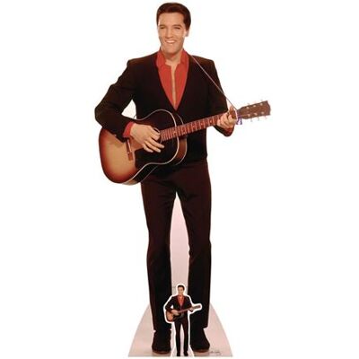 Iconicgreats Elvis Presley Le Roi Chemise Rouge Découpage en Carton - 180cm de Haut - Découpe en Carton - Publicité Iconicgreats Elvis Presley Le Roi Chemise Rouge Découpage en Carton - 180cm de Haut - Découpe en Carton - Publicité