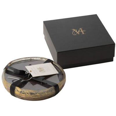 Non communiqué Bougie Parfumée Ronde "M-Chic" 19cm Oud & Amber - Publicité Non communiqué Bougie Parfumée Ronde "M-Chic" 19cm Oud & Amber - Publicité