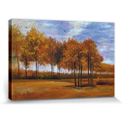 1art1 Vincent Van Gogh Poster Reproduction Sur Toile, Tendue Sur Châssis - Paysage D'Automne, 1885 (20x30 cm) - Publicité 1art1 Vincent Van Gogh Poster Reproduction Sur Toile, Tendue Sur Châssis - Paysage D'Automne, 1885 (20x30 cm) - Publicité