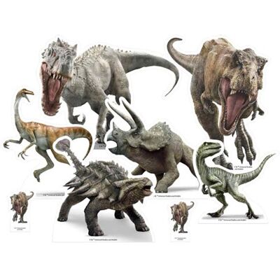 Générique STAR CUTOUTS Figurines en carton de table Dinosaures et Jurassic World 20 cm Multicolors - Publicité Générique STAR CUTOUTS Figurines en carton de table Dinosaures et Jurassic World 20 cm Multicolors - Publicité
