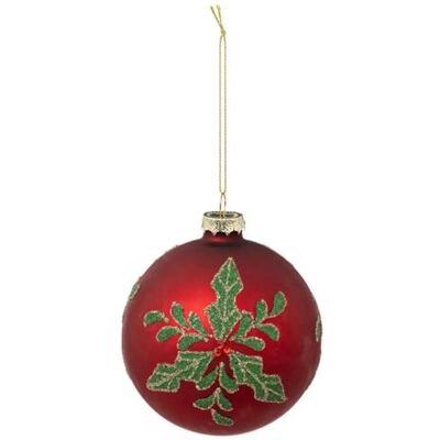 Non communiqué Atmosphera Créateur d'intérieur - Boule de Noël en Verre "Houx" 10cm Rouge Rouge - Publicité Non communiqué Atmosphera Créateur d'intérieur - Boule de Noël en Verre "Houx" 10cm Rouge Rouge - Publicité