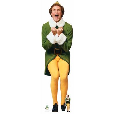 Iconicgreats Buddy The Elf Noël grandeur réelle - Décor en carton - Publicité Iconicgreats Buddy The Elf Noël grandeur réelle - Décor en carton - Publicité