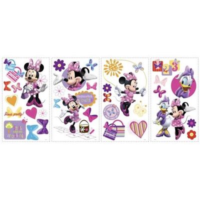 Autocollants Muraux Réutilisables Minnie Disney - 33 pièces - Publicité Autocollants Muraux Réutilisables Minnie Disney - 33 pièces - Publicité