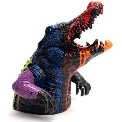 Non communiqué Statue : Crocodile en attaque Trash noir - Amadeus - Noir - Résine Noir - Publicité Non communiqué Statue : Crocodile en attaque Trash noir - Amadeus - Noir - Résine Noir - Publicité
