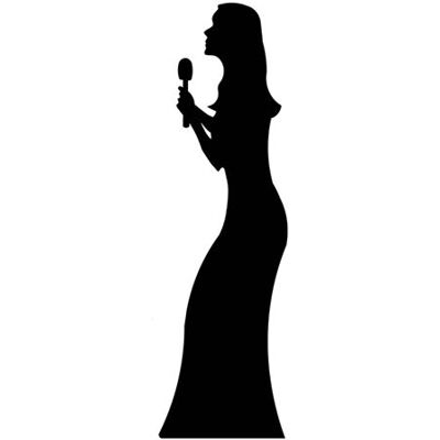 Iconicgreats Chanteuse Silhouette en Carton - 175cm Hauteur - Événement - Publicité Iconicgreats Chanteuse Silhouette en Carton - 175cm Hauteur - Événement - Publicité
