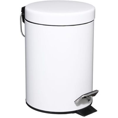 Atmosphera - Poubelle - 3L. - Métal - Blanc Blanc - Publicité Atmosphera - Poubelle - 3L. - Métal - Blanc Blanc - Publicité