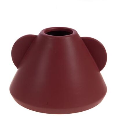 Vase en céramique Amadeus Péo - Rouge - 15cm - Publicité Vase en céramique Amadeus Péo - Rouge - 15cm - Publicité