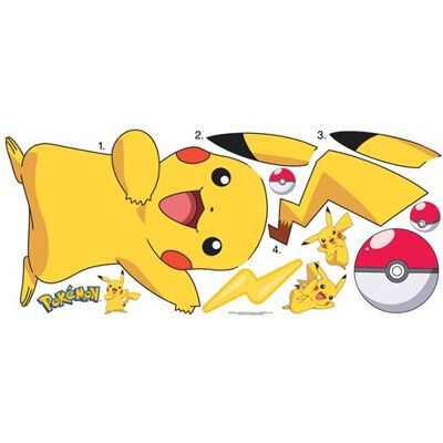RoomMates stickers muraux Pokémon vinyle 12 pièces Multicolors - Publicité RoomMates stickers muraux Pokémon vinyle 12 pièces Multicolors - Publicité