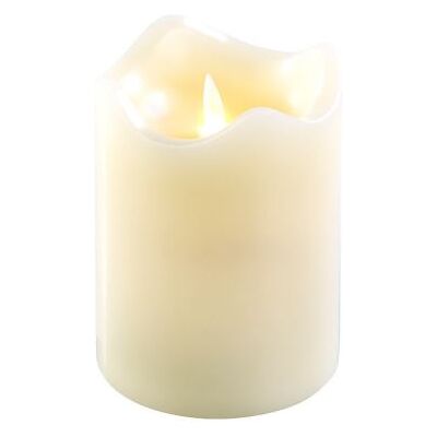 Britesta : Bougie en cire véritable avec flamme LED mobile, 90 x 130 mm, taille M - Publicité Britesta : Bougie en cire véritable avec flamme LED mobile, 90 x 130 mm, taille M - Publicité