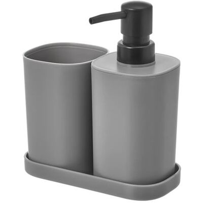 Non communiqué Lot de 2 pack de 3 accessoires salle de bain en polypropylène coloris gris -JUANIO- Gris - Publicité Non communiqué Lot de 2 pack de 3 accessoires salle de bain en polypropylène coloris gris -JUANIO- Gris - Publicité