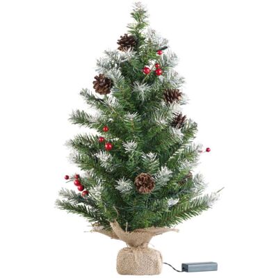 Britesta Sapin de Noël artificiel - 60cm avec guirlande LED 30 - Publicité Britesta Sapin de Noël artificiel - 60cm avec guirlande LED 30 - Publicité