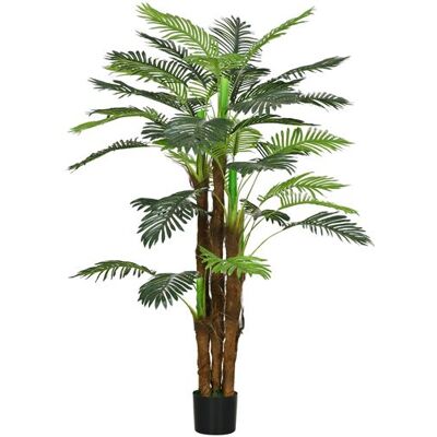 Non communiqué Palmier artificiel H.1,6 m arbre artificiel tronc branches lichen feuilles grand réalisme pot inclus - Publicité Non communiqué Palmier artificiel H.1,6 m arbre artificiel tronc branches lichen feuilles grand réalisme pot inclus - Publicité