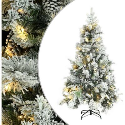 Non communiqué vidaXL Kerstboom met LED en dennenappels en sneeuw 195 cm PVC en PE3094561 Vert - Publicité Non communiqué vidaXL Kerstboom met LED en dennenappels en sneeuw 195 cm PVC en PE3094561 Vert - Publicité
