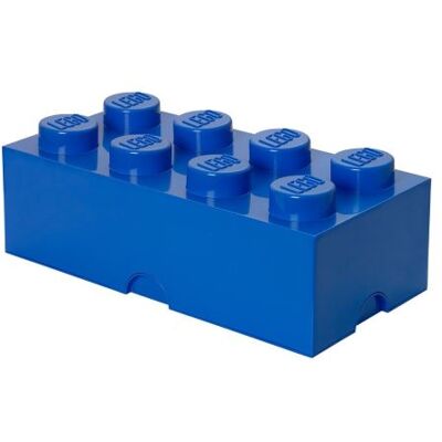 Brique de rangement LEGO 8 plots, Boîte de rangement empilable, 12 l, bleu Bleu - Publicité Brique de rangement LEGO 8 plots, Boîte de rangement empilable, 12 l, bleu Bleu - Publicité