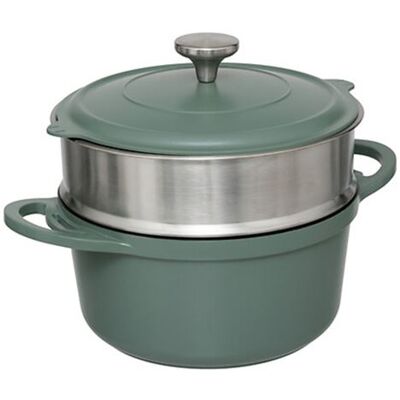 Artgeist FIVE Simply Smart - Cocotte Avec Panier Vapeur "Kirk" 24cm Vert Olive Vert - Publicité Artgeist FIVE Simply Smart - Cocotte Avec Panier Vapeur "Kirk" 24cm Vert Olive Vert - Publicité
