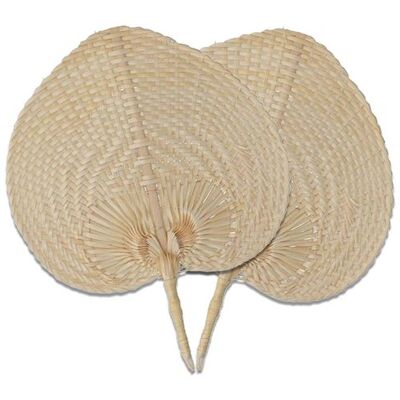 Artemio Éventails en Bambou - 2 pcs, Bambou Naturel - 37 x 30 cm & 30 x 27 cm - Ventilateur - Publicité Artemio Éventails en Bambou - 2 pcs, Bambou Naturel - 37 x 30 cm & 30 x 27 cm - Ventilateur - Publicité