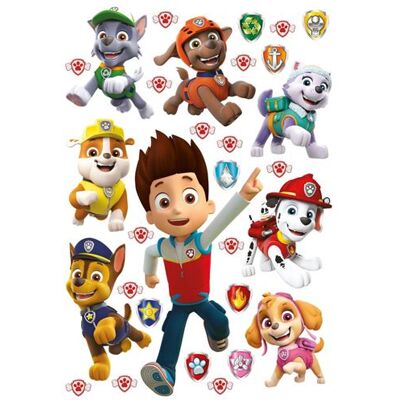 Marque Modèle Autocollant Mur Paw Patrol - Décoration Enfant - Publicité Marque Modèle Autocollant Mur Paw Patrol - Décoration Enfant - Publicité
