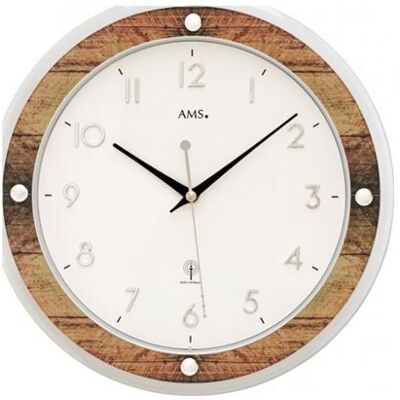 Horloge Murale AMS F5565 - Radio-pilotée, Allemagne, Quartz, 31cm - Publicité Horloge Murale AMS F5565 - Radio-pilotée, Allemagne, Quartz, 31cm - Publicité