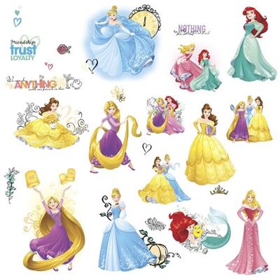 RoomMates stickers muraux Disney Princesses vinyle 25 pièces - Publicité RoomMates stickers muraux Disney Princesses vinyle 25 pièces - Publicité