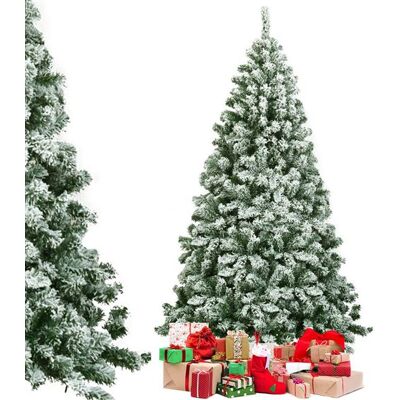 Non communiqué Sapin de Noël Enneigé/Arbre de Noël Artificiel 230CM avec 1346 Branches Aiguilles en PVC230CM - Publicité Non communiqué Sapin de Noël Enneigé/Arbre de Noël Artificiel 230CM avec 1346 Branches Aiguilles en PVC230CM - Publicité