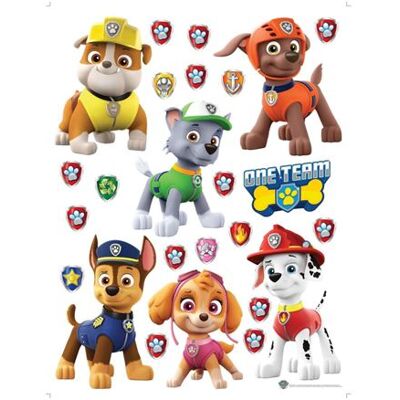 Non communiqué AG ART Stickers - La Pat'Patrouille - Chase, Marcus, Rocky, Ruben, Zuma, et Stella - 65 CM x 85 CM Multicolors - Publicité Non communiqué AG ART Stickers - La Pat'Patrouille - Chase, Marcus, Rocky, Ruben, Zuma, et Stella - 65 CM x 85 CM Multicolors - Publicité