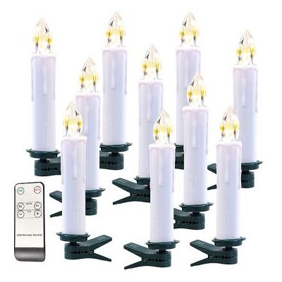 Lunartec - Bougie LED Télécommande 10pc - Blanche - Bougies LED - Publicité Lunartec - Bougie LED Télécommande 10pc - Blanche - Bougies LED - Publicité