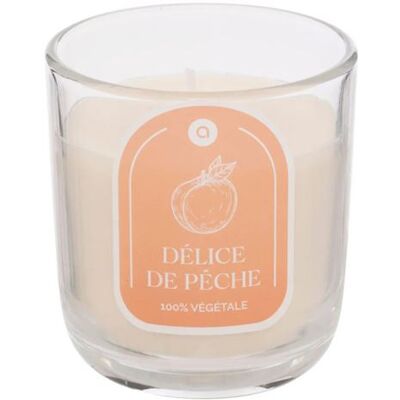 Non communiqué Atmosphera Créateur d'intérieur - Bougie Parfumée en Verre "Floa" 210g Pêche - Publicité Non communiqué Atmosphera Créateur d'intérieur - Bougie Parfumée en Verre "Floa" 210g Pêche - Publicité