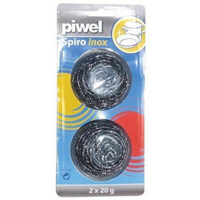 Générique Set 2 Tampons Eponges En Laine D'Acier Piwel Pour Recurer Menage Acier - Publicité Générique Set 2 Tampons Eponges En Laine D'Acier Piwel Pour Recurer Menage Acier - Publicité
