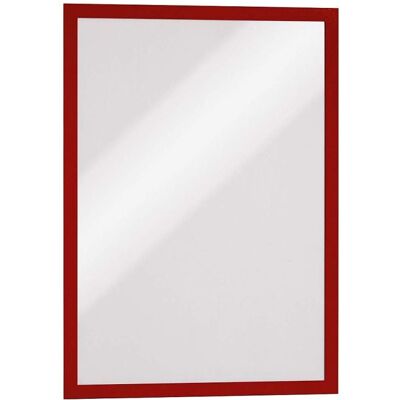 Durable Duraframe 488303 Support mural/Cadre d'affichage adhésif A3 Rouge Lot de 6 Rouge - Publicité Durable Duraframe 488303 Support mural/Cadre d'affichage adhésif A3 Rouge Lot de 6 Rouge - Publicité