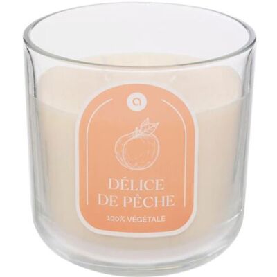 Non communiqué Atmosphera Créateur d'intérieur - Bougie Parfumée en Verre "Floa" 350g Pêche - Publicité Non communiqué Atmosphera Créateur d'intérieur - Bougie Parfumée en Verre "Floa" 350g Pêche - Publicité