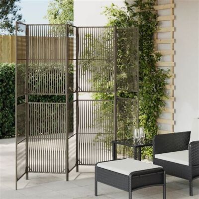 Non communiqué vidaXL Kamerscherm 6 panelen poly rattan grijs365386 Gris - Publicité Non communiqué vidaXL Kamerscherm 6 panelen poly rattan grijs365386 Gris - Publicité