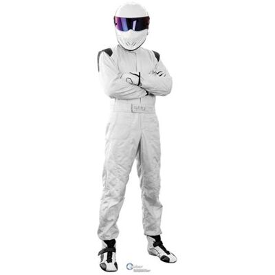 Générique STAR CUTOUTS Figurine en carton Le Stig les bras croisés- Série Top Gear -Haut 188 cm Blanc - Publicité Générique STAR CUTOUTS Figurine en carton Le Stig les bras croisés- Série Top Gear -Haut 188 cm Blanc - Publicité