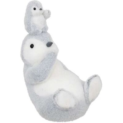 Non communiqué Atmosphera Créateur d'intérieur - Objet Déco "Maman Pingouin" 28cm Gris Gris - Publicité Non communiqué Atmosphera Créateur d'intérieur - Objet Déco "Maman Pingouin" 28cm Gris Gris - Publicité
