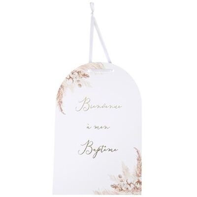 Générique - Pancarte - motifs pampas - fleurs de coton - Panneau - Publicité Générique - Pancarte - motifs pampas - fleurs de coton - Panneau - Publicité