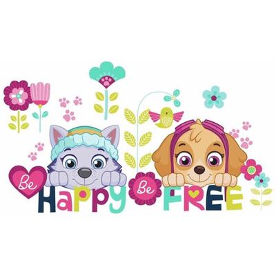 RoomMates Paw Patrol Be Happy Be Free Autocollants - Stickers muraux - Publicité RoomMates Paw Patrol Be Happy Be Free Autocollants - Stickers muraux - Publicité