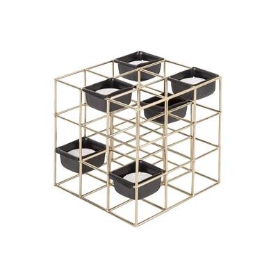 Present Time - Tabia - Or - Metal - Candle holder - Publicité Present Time - Tabia - Or - Metal - Candle holder - Publicité