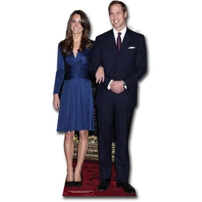 Unknown - Figura de Papelão William e Middleton - Cardboard cutout - Publicité Unknown - Figura de Papelão William e Middleton - Cardboard cutout - Publicité