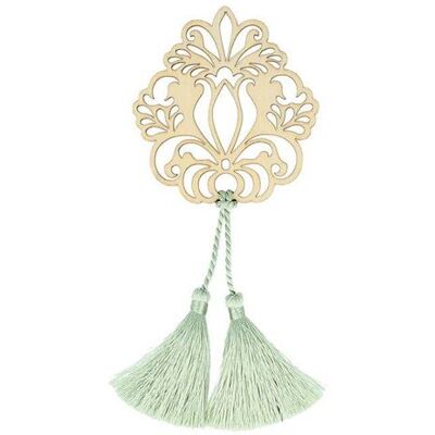 Artemio Motif en bois Fleur & 2 pompons vert clair Vert - Publicité Artemio Motif en bois Fleur & 2 pompons vert clair Vert - Publicité