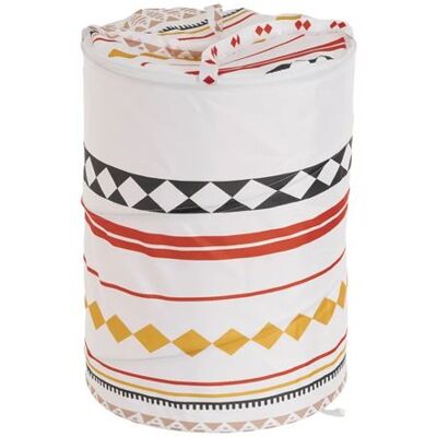 Non communiqué Corbeille de bain pliable panier à linge en polyester coloris multicolore-Diamètre 40 x Hauteur 55 cm-JUANIO- Multicolore - Publicité Non communiqué Corbeille de bain pliable panier à linge en polyester coloris multicolore-Diamètre 40 x Hauteur 55 cm-JUANIO- Multicolore - Publicité