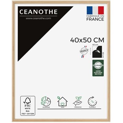 Non communiqué Cadre Photo 40x50 cm Bois Clair Naturel pour exposition - Convient au Décoration Murale et A3 – Verre acrylique Incassable Collection Essentiel Fabriqué en France Bois Clair Naturel - Publicité Non communiqué Cadre Photo 40x50 cm Bois Clair Naturel pour exposition - Convient au Décoration Murale et A3 – Verre acrylique Incassable Collection Essentiel Fabriqué en France Bois Clair Naturel - Publicité