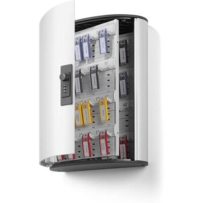 Durable 197723 Keybox Code Armoire pour 48 Clés Fermeture par Combinaison à Code - Avec 6 Porte-clés KEY CLIP - Publicité Durable 197723 Keybox Code Armoire pour 48 Clés Fermeture par Combinaison à Code - Avec 6 Porte-clés KEY CLIP - Publicité