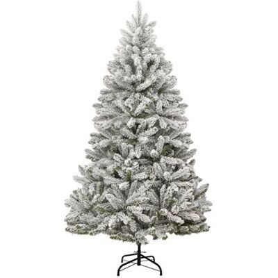 Non communiqué vidaXL Sapin de Noël artificiel à charnières avec neige floquée 210 cm Blanc - Publicité Non communiqué vidaXL Sapin de Noël artificiel à charnières avec neige floquée 210 cm Blanc - Publicité