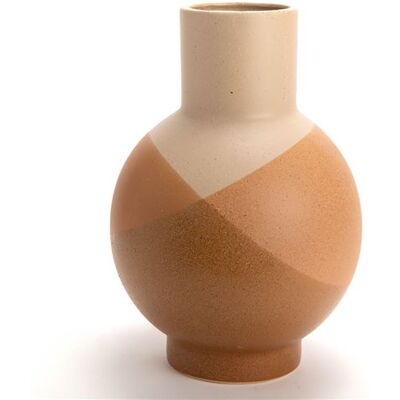 Amadeus - Marron Rond Grès - Marron - 20x20 cm - Vase - Publicité Amadeus - Marron Rond Grès - Marron - 20x20 cm - Vase - Publicité