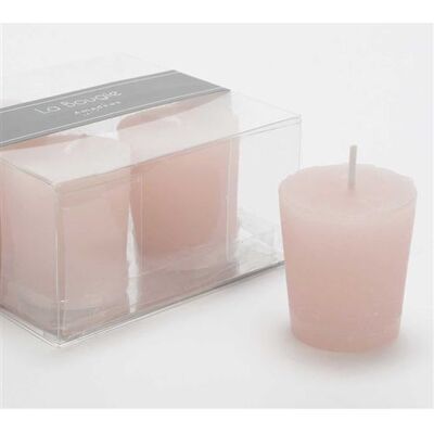 Non communiqué Lot de 4 bougies Votive 4,3 x 4,7 cm rose - Amadeus - Rose - Cire Rose - Publicité Non communiqué Lot de 4 bougies Votive 4,3 x 4,7 cm rose - Amadeus - Rose - Cire Rose - Publicité